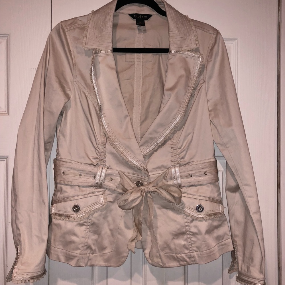 WHBM Blazer in Oatmeal, Size 10